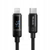 MCDODO ŁADOWARKA KABEL USB-C LIGHTNING SZYBKIEGO ŁADOWANIA DO IPHONE 1M LED