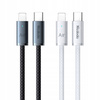 MCDODO KABEL USB-C LIGHTNING SZYBKIE ŁADOWANIE USB TYP C 36W 1M LED CZARNY