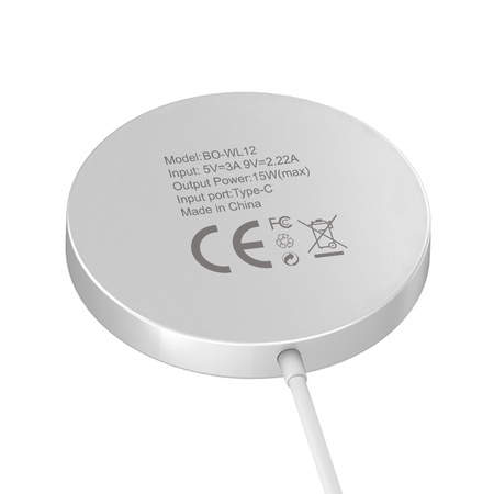 BWOO ładowarka bezprzewodowa PD WL-12 15W biała