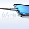 MCDODO KABEL USB-A USB-C SZYBKIE ŁADOWANIE USB TYP C 6A 100W 1M LED BIAŁY