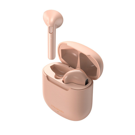 Słuchawki Bezprzewodowe, z bezprzewodowym etui ładującym, Dynamic BT 5, różowe, Mcdodo