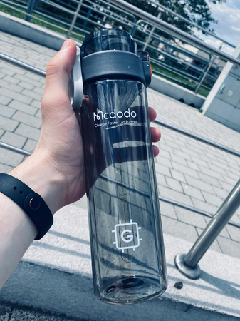 Sticlã sport Mcdodo, sticlã de apã, fãrã BPA, 1L, ro?ie