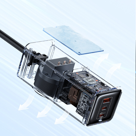 MCDODO Netzladegerät-Steckdosenleiste GAN 1xUSB 2xUSB-C 1xAC 70W