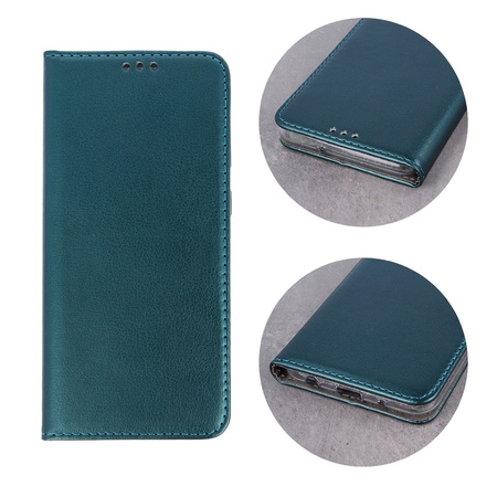 Etui Smart Magnetic do Oppo A6 4G / A6 5G / A6X 4G / A6X 5G / A6S 4G / A6S 5G Global ciemnozielone