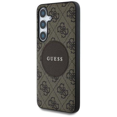 GUESS ETUI 4G ROUND PATCH CLASSIC LOGO DO SAMSUNG GALAXY S25 DO MAGSAFE