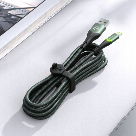 Cablu USB Lightning MCDODO cu încãrcare rapidã 36W pentru iPhone 13/14, 1M, LED Verde