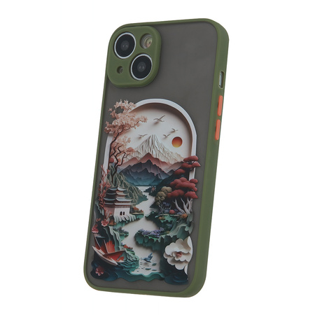 Nakładka Ultra Trendy do iPhone 14 6,1" Travel zielona