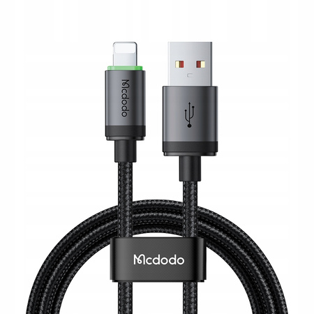 Cablu încãrcãtor USB Lightning MCDODO cu încãrcare rapidã pentru iPhone 1M LED