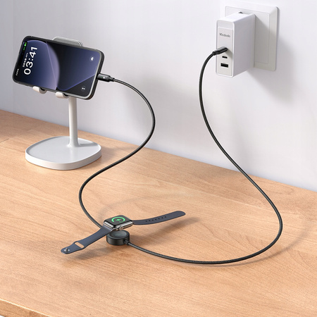 MCDODO INDUCTIVE CHARGER FOR APPLE WATCH 2IN1 CABLE FOR IPHONE LIGHTNING