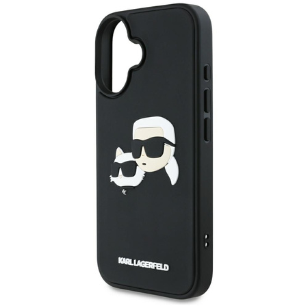 KARL LAGERFELD ETUI HC 3D RUBBER DOUBLE HEADS DO IPHONE 16 OCHRONNE