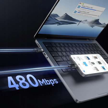 MCDODO USB-C-Kabel zum Schnellladen für Samsung und Apple USB Typ C, 60 W, 1 m, LED