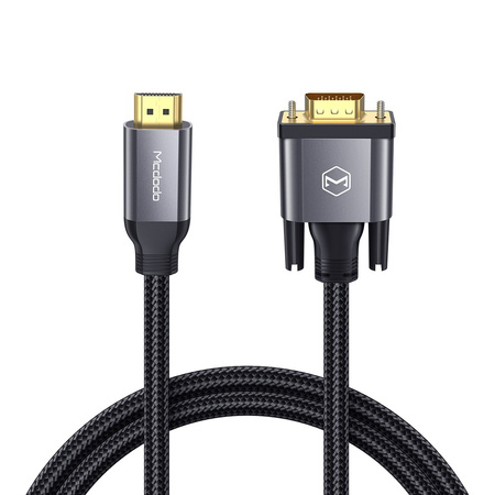 Cablu monitor HDMI la VGA Mcdodo, negru, 2 m
