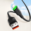 MCDODO USB-Lightning-Ladekabel mit Schnellladefunktion für iPhone, 1 m, LED, Schwarz