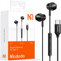 MCDODO SŁUCHAWKI Z MIKROFONEM DOUSZNE USB-C DAC