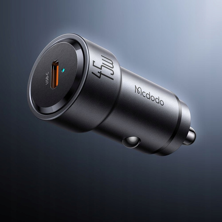 MCDODO SZYBKA ŁADOWARKA SAMOCHODOWA DO TELEFONU LAPTOPA TABLETU USB-C 45W