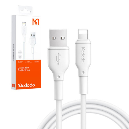 Cablu Mcdodo JCA-7270 USB-A la Lightning, 1,2 m (alb)