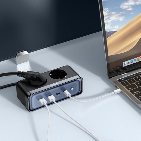 MCDODO ŁADOWARKA SIECIOWA LISTWA ZASILAJĄCA GAN 2xUSB 2xUSB-C 2xAC 70W