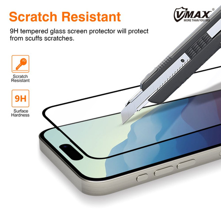 Vmax szkło hartowane 9D Glass do iPhone 15 Plus 6,7"