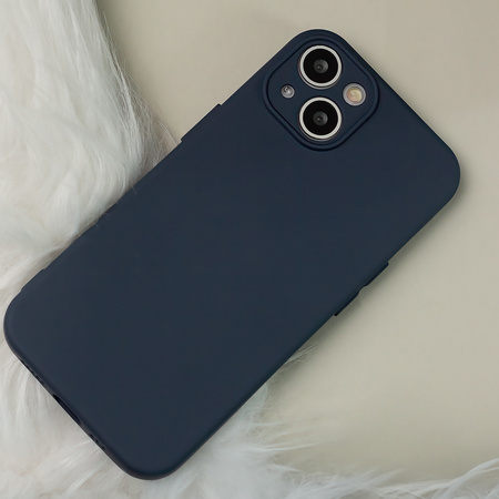 Nakładka Silicon do Motorola Moto G67 5G / G77 5G ciemnoniebieska