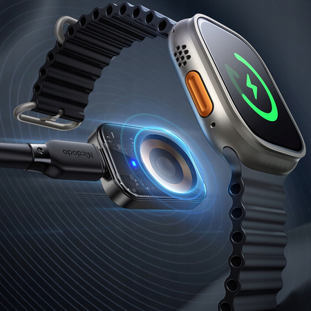 Ładowarka indukcyjna Mcdodo, do zegarków Apple Watch 5 6 7 8, czarna
