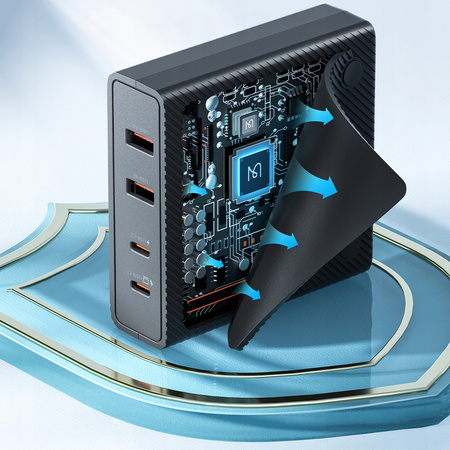 Ladestation, GaN, 4 Anschlüsse, 100 W, Mcdodo