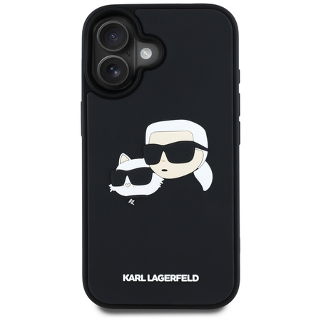 KARL LAGERFELD ETUI HC 3D RUBBER DOUBLE HEADS DO IPHONE 16 OCHRONNE