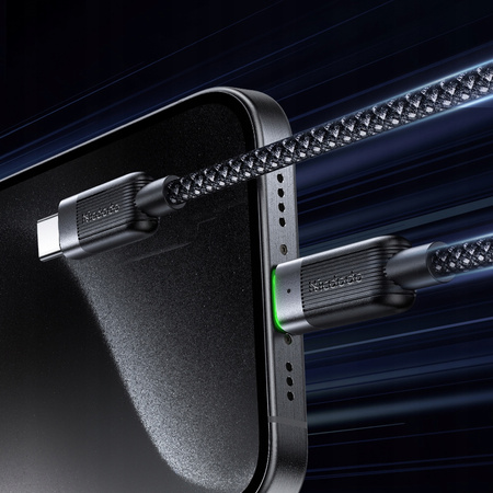MCDODO USB-C-Kabel zum Schnellladen für Samsung und Apple USB Typ C, 60 W, 1 m, LED