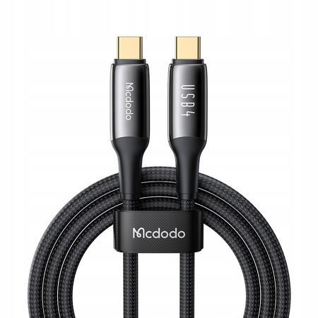 Cablu USB-C MCDODO cu încãrcare rapidã Thunderbolt 4, 40 GBPS, 240 W, USB tip C, 1 m