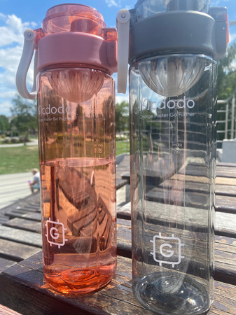 Sticlã sport Mcdodo, sticlã de apã, fãrã BPA, 1L, ro?ie