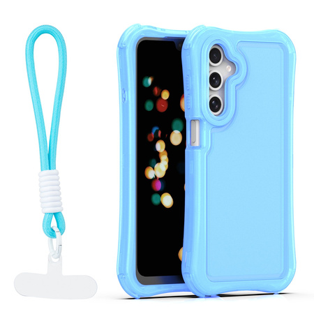 Nakładka SafePop ze smyczą do Samsung Galaxy A16 4G / A16 5G niebieska