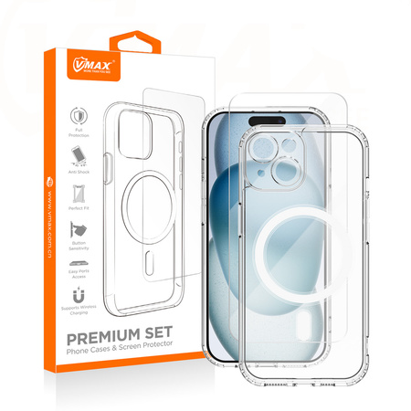 Vmax zestaw nakładka + szkło 2,5D premium do iPhone 16 Plus 6,7"