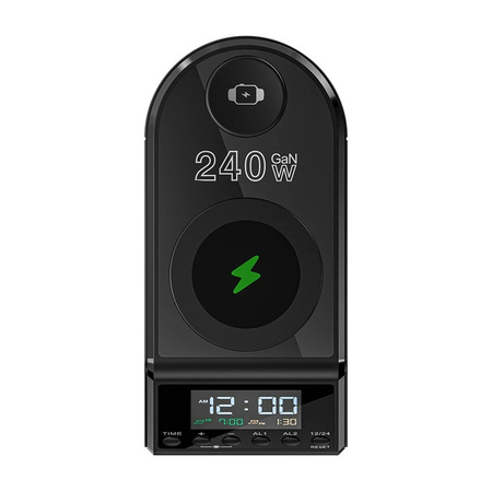 Budzik BLITZWOLF BW-FW10 z ładowarką 240W 2xUSB-A 4xUSB-C