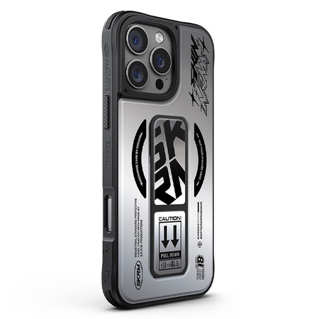 Skinarma etui Kira Kobai iPhone 16 Pro 6.3 Magnetic Charging Grip Stand chrome