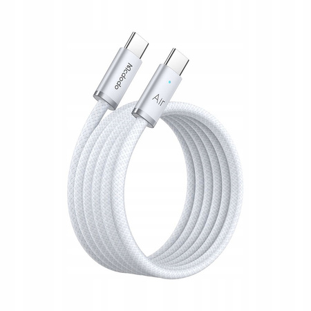 MCDODO KABEL USB-C USB-C SZYBKIE ŁADOWANIE USB TYP C 240W 2M LED CZARNY