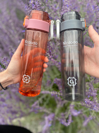 Butelka Sportowa Mcdodo, Bidon, Na wodę, BPA FREE, 1L , czarna