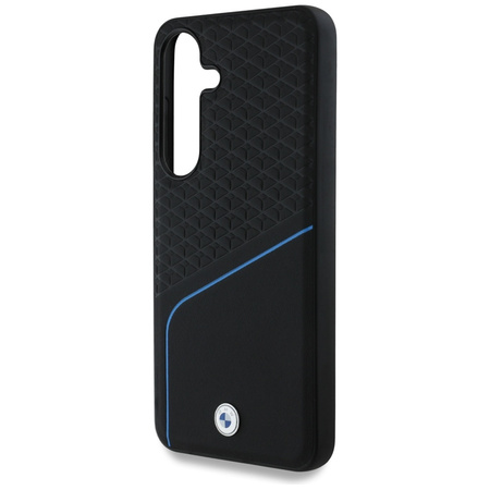 Etui BMW Leather Textured and Smooth     MagSafe do Samsung Galaxy S25 czarny