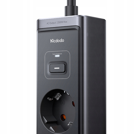 Încãrcãtor prelungitor MCDODO, tip C, 6 prize, USB-C, 1.5 m