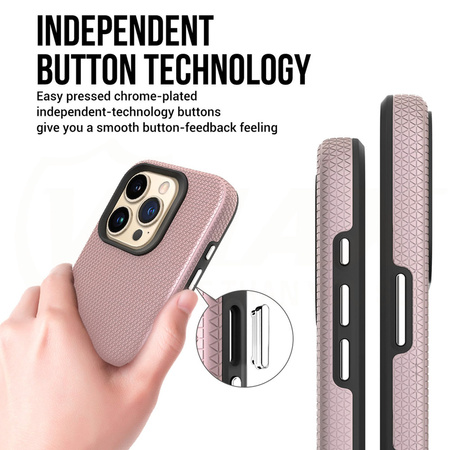 Vmax nakładka Triangle Case do iPhone 16 Plus 6,7" różowo-złota