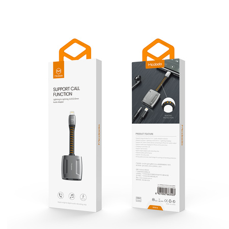 McDodo phone adapter, adapter, for Iphone, mini jack 3.5mm, CA-6340