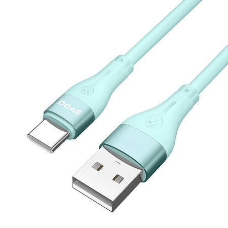 BWOO kabel USB - USB-C 1m 3A Minimalist Silicone zielony X280C