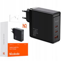 Schnellladegerät, GaN, USB-C, USB, 3 Anschlüsse, 140 W, Mcdodo