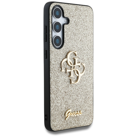 GUESS POKROWIEC FIXED GLITTER 4G METAL LOGO DO SAMSUNG GALAXY S25 TPU ETUI