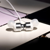 Forever słuchawki przewodowe EP-01 dokanałowe jack 3,5mm białe