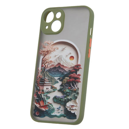 Nakładka Ultra Trendy do iPhone 14 6,1" Travel zielona