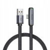 MCDODO USB-C-KABEL, abgewinkelt, Schnellladekabel, USB Typ C, 6 A, 100 W, Schwarz, 1 m