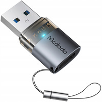 MCDODO ADAPTER PRZEJŚCIÓWKA USB-A 3.0 DO USB-C NA USB TYP C 3A 5GB OTG LED