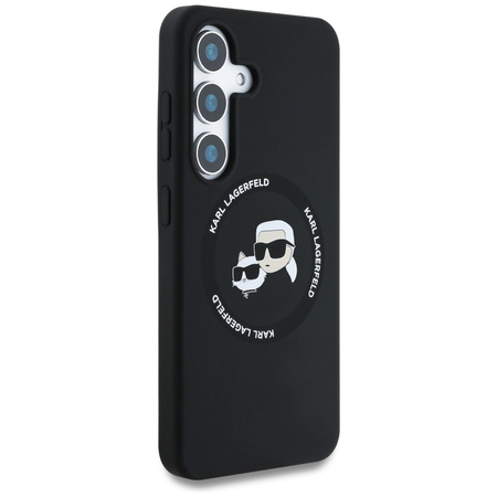 KARL LAGERFELD ETUI SILICONE DOUBLE HEADS AND CIRCLE DO MAGSAFE DO SAMSUNG