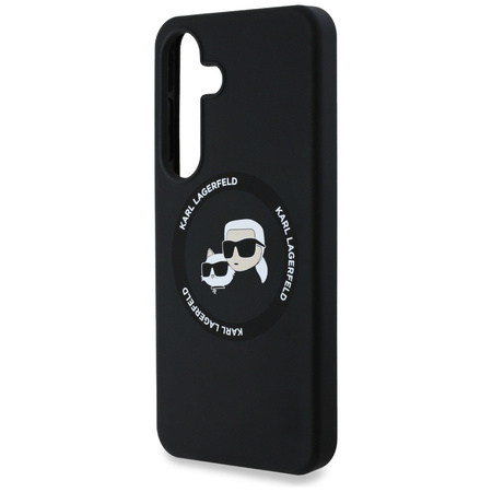 KARL LAGERFELD ETUI SILICONE DOUBLE HEADS AND CIRCLE DO MAGSAFE DO SAMSUNG