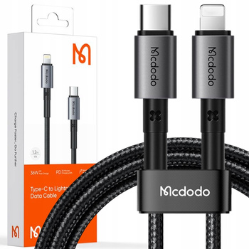MCDODO KABEL USB-C LIGHTNING SZYBKIEGO ŁADOWANIA 36W 1M DO IPHONE 12 13 14