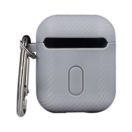 Etui Carbon do Airpods / Airpods 2 szare
